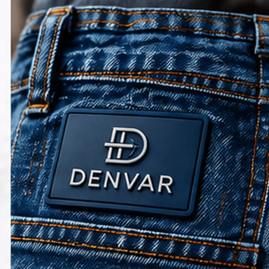 Denim ve Jean Ürünleri İçin Dikilebilir Silikon Etiket